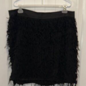 Torrid Black Textured Mini Skirt